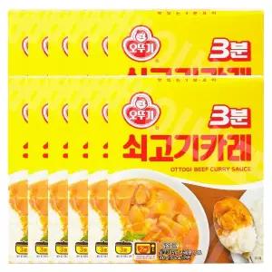 오뚜기 3분 쇠고기카레 200g 12개