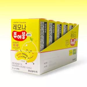 경남제약 비타민C 레모나 쮸어블 레몬맛 37g 6개 1박스 비타c 키즈 츄어블