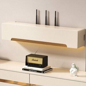 공유기가리개 벽걸이 공유기박스 모뎀 셋톱박스 매립형 60cm 공유기정리 선반 어댑터