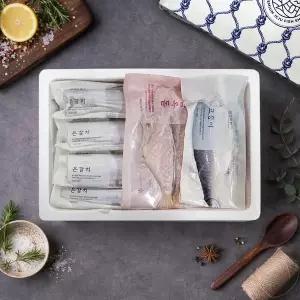 [제주반했어] 갈옥고 세트 1.08kg(갈치 300g*1미, 옥돔 180g*1미, 고등어 150g*4팩/선물가방 포장)