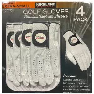 커클랜드 남성용 4개입 양피 골프장갑 골프용품