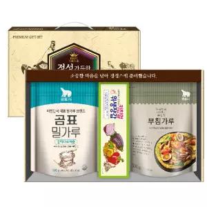 곰표 3종 (9세트 1박스) 부침가루 위생장갑 밀가루 설날선물 명절선물 1839482 J