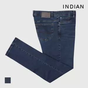 [INDIAN] 스트레치 네이비 데님팬츠_MIUDLYF8471