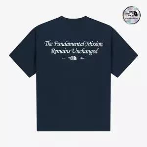 [노스페이스] [노스페이스 공식] NT7UR19M 화이트라벨 아이라 반팔 라운드티_NAVY