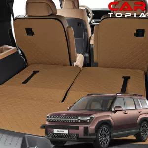 디올뉴 싼타페 MX5 스퀘어 가죽 트렁크매트 하이브리드 가솔린 LPG 5인승 6인승 7인승 차박 용품