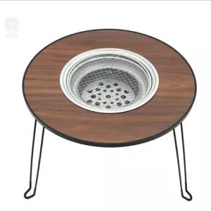 히든하우스 캠핑메쉬화로대 원형 화로 테이블