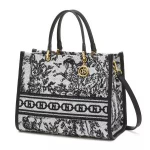 [헤지스](대구신세계)[선물추천][H.Toile] 시그니처 H 뜨왈 미디엄 토트백 M HIBA6E676N3