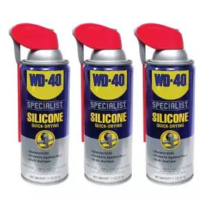 WD-40 스페셜리스트 실리콘윤활제 스프레이 3개 방수 윤활 보호 WD40 부식방지 금속보호