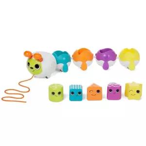 걷는아기 흥미유도 끌기놀이용 소리나는 애벌레 줄당기기 끈달린차 바퀴차 감각발달