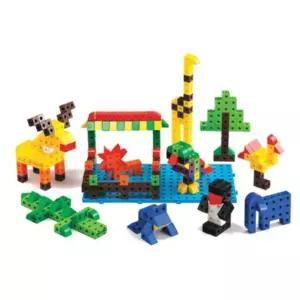 예비초등 수개념 시각학습용 큐브블럭 카드세트 500P 기초수학용 매쓰링크 도형쌓기