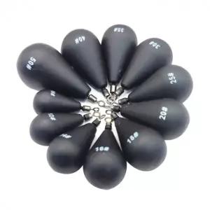 무광 블랙 물방울 봉돌 싱커 쭈꾸미 갑오징어 문어