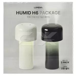 [루메나]LUMENA 루메나 HUMID H6 듀얼 무선 가습기 1L 2개(베이지+그린) 무료배송 gx