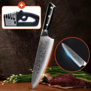 67겹 다마스커스 주방칼 셰프나이프 식도 가정용 주방 식칼 스텐 부엌칼 요리칼