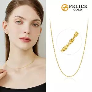 [펠리체골드] 14K 클래식 로프 체인 목걸이