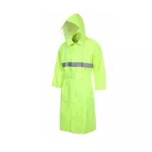 안전우의 연두형광카라 코트/해상/작업복/녹색어머니/비옷/형광/우의/우비/작업/배달/미화원/군인/교통지도