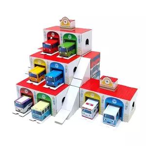 유아기관 대형 차고지놀이용 종이블럭 조립세트 DIY 모형퍼즐 조카선물 미니카 본체
