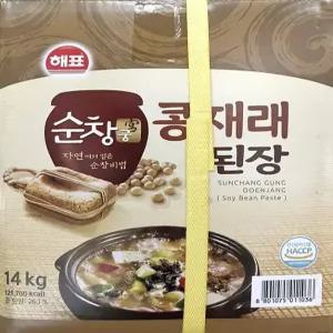 순창궁 콩재래 된장 14kg 지함 콩된장 업소용 식자재 대용량 찌개용 음식점용