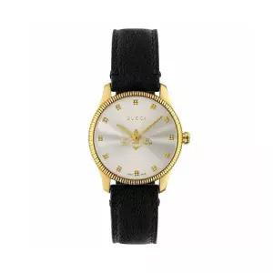 구찌 YA1265023 G타임리스 여성 가죽 쿼츠 29mm