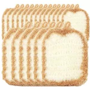 KR리빙 우리집 수공예 아크릴 수세미 (식빵) 1개입 20개