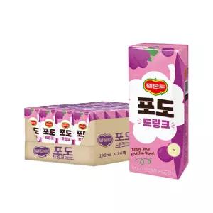 델몬트 드링크팩 포도 190ml 24팩