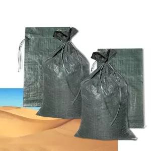 수입 제방용 모래 마대 수방 포대 PP 자루 200장/대형/모레/끈마대/폐기물/건설용/현장/건축/자재/끈달린