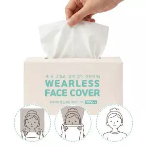 프로덕트랩 일회용 페이스 커버 300매 오염 방지 부직포 시트 옷가게 피팅룸 얼굴 가리개