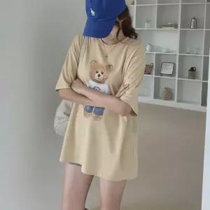 순면 100% 테디 코튼 여름 수유 티셔츠 외출 수유티 반팔 수유복 ID327