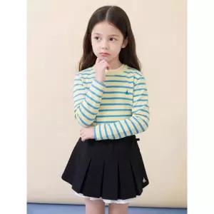 [BEANPOLE KIDS] [Essential] 스트라이프 긴소매 티셔츠  옐로우 (BI6141UE3E)