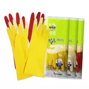 마미손 짧은 단미니 고무장갑 대(L) 10켤레