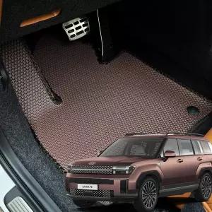 [몬스터클래스]디올뉴 싼타페 MX5 6인승 7인승 벌집매트 1열+2열+3열 TPE 더블 엠보 카매트 발판 용품