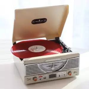 사운드룩 노르딕 램프 레트로 블루투스 LP플레이어 턴테이블 SLT-7080BT USB FM라디오 스피커내장