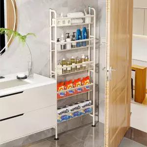 슬림 얇은 문뒤 수납장 스틸 공간 틈새 철제 선반 책장 서랍장 정리 틈새장