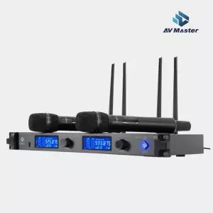 AVMASTER SMC-9002 2채널 무선마이크 강당,연습실,회의실,체육관,보컬,공연용