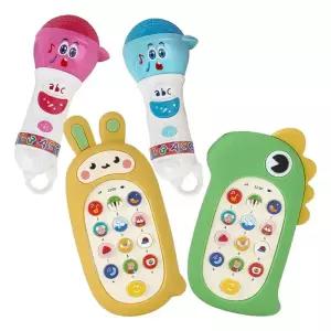 가정어린이집 영아반 말하기놀이용 사운드토이 4P 엄마표 감각발달 핸드폰장난감