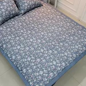 꽃무늬 패드 모달 침실 카페트 침대 패드 사계절 바닥 누빔 이불 싱글 침구