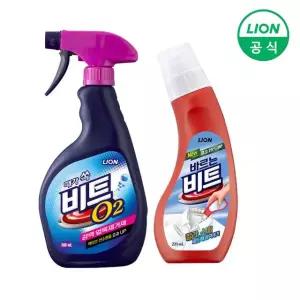 비트 O2 강력얼룩제거제 스프레이 500ml+바르는 비트 찌든때 제거 전용 220ml