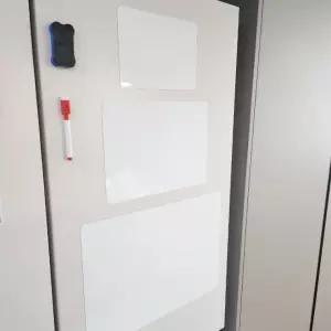 자석판 벽에 고무 화이트 냉장고 보드판 부착형 붙이는 롤 보드 자석 칠판 무타공 부착 시트지 A4 미니