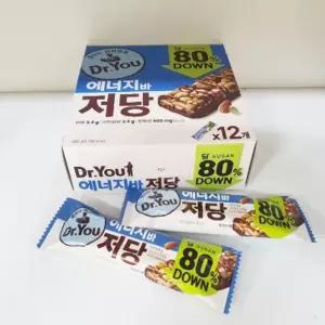오리온 닥터유 에너지바 저당 80 DOWN 50g/단백질바/미니/에너지/간식/견과류바/아침대용/단맛/프로틴/대용