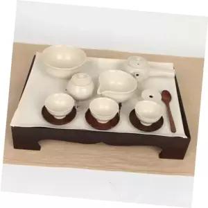 베이지 3인찻상 교육용 종합다기세트(유아용세트)