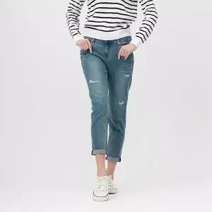 여성) 절개포켓 세줄 S/T 라텍스구제 올약워싱 BF_AN1DBF255-MB