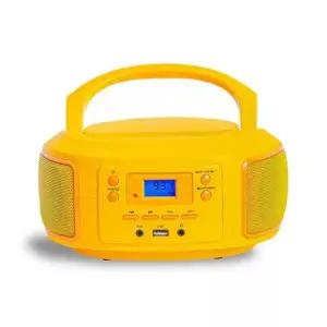 포터블 cd 플레이어 학생용 라디오 어학용 휴대용 cd 플레이어 레트로 아날로그 카세트 디지털