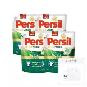 퍼실 엑스퍼트 그린파워 드럼/일반 겸용 1.8L, 4개 + 증정(세탁망 2종(M,L), 1개)