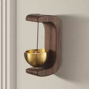 자석 우드 도어벨 호두나무/풍경/문종/현관문/현관종/풍경종/문입구/출입문종/입구/문에종/사무실/복덩이