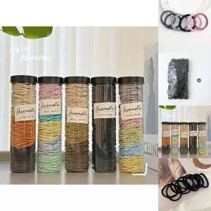 짱짱한 대용량 머리끈 고무줄 로프 헤어끈/학교/대량/데일리/헤어끈묶음/학생/여자/헤어링/세트/대용량