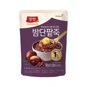 동원 양반 밤단팥죽 파우치죽(420g, 6개) 1개 아침대용 간단식사 자취생필수템 봄 간편식