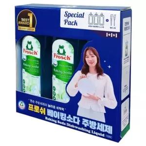 프로쉬 베이킹소다 주방세제 스페셜팩 1L 3개 펌프 2개