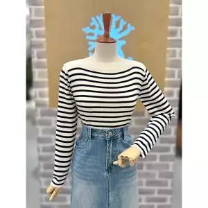 [레코브](신세계 사우스시티)보트넥 스트라이프 니트 (LC41F3KN010X)