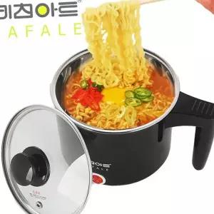 전기 라면 조리기 1인용 휴대용 스테인레스 전기 라면 포트 멀티 자취생 숙소용 캠핑용 여행용 캠핑 간이