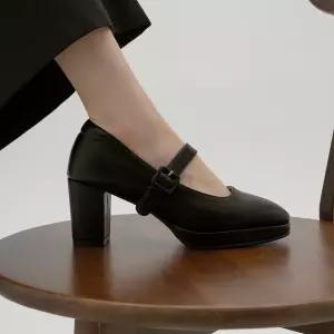 SOVO 피어즈 플랫폼 메리제인 펌프스 7cm