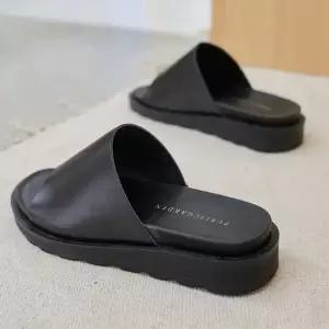 국내제작 남자 미니멀 와이드 원밴드 쿠션 아웃솔 데일리 경량 슬라이드 슬리퍼 6SS